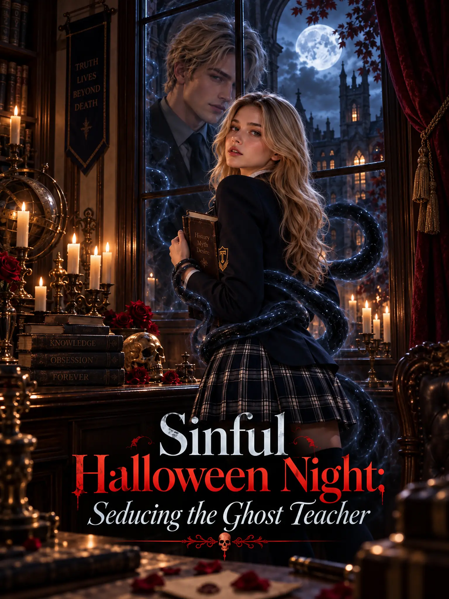 Sinful Halloween Night: Seducing the Ghost Teacher