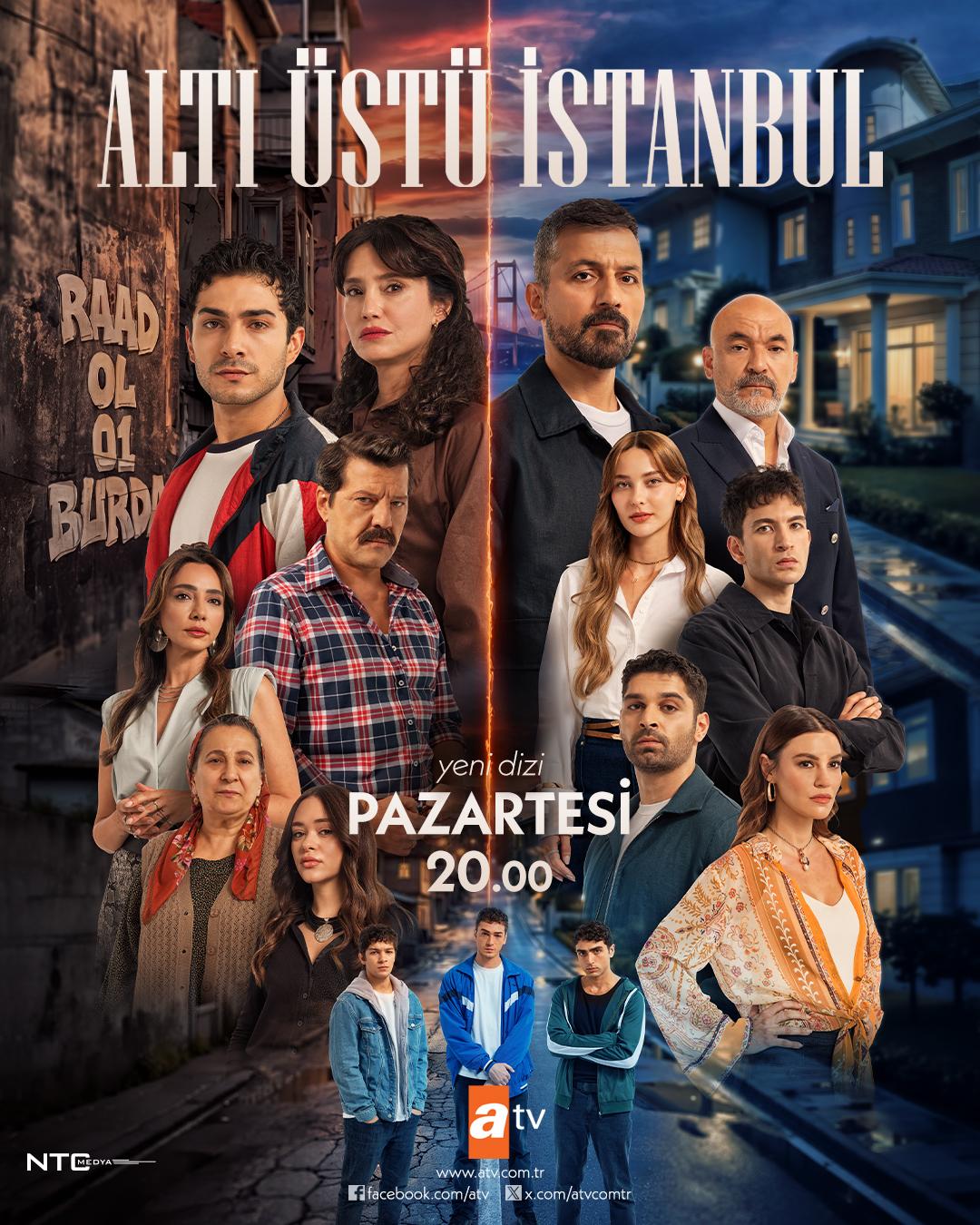 البوستر الرسمي لمسلسل اسطنبول راسا على عقب